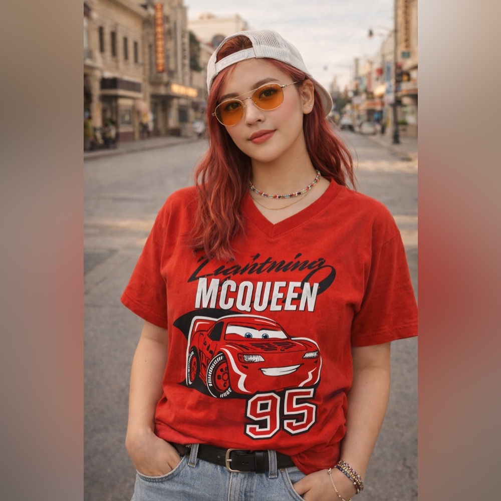 Red Lightning McQueen Graphic T-Shirt